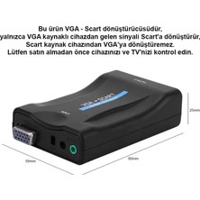 MWX Teknoloji CR02 VGA Dan Scart Video ve Ses Dönüştürücü Adaptör Uzaktan Kumandalı