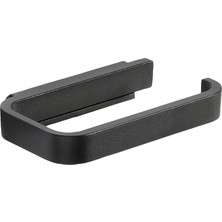 MWX Teknoloji Tuvalet Kağıdı Için Rim Tutucu, 14,6 x 8,4 x 2 Cm, Siyah