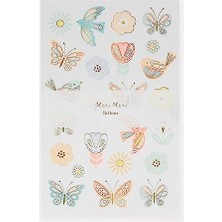 MWX Teknoloji - Birds & Tattoo Sheet - Kuşlar & Kelebekler Geçici Dövmeleri - 2'li