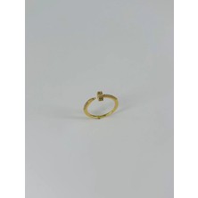 Mudanis 14 K Gold Zirkon Taşlı Yüzük