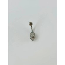 Mudanis Kuru Kafa Detaylı Göbek Piercing