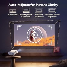 MWX Teknoloji Eazze D1 Gtv Projektör, Tv Akıllı Projektör, Wifi ve Bluetooth, Netflix Resmi Lisanslı, Otomatik Odaklama ve Keystone, Doıby Audio, Zoom, Yerel 1080P Film, Taşınabilir Dış Mekan