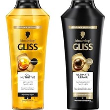 MWX Teknoloji Gliss Şampuan Seti (Oil Nutritive ve Repair, 2 x 400 Ml)