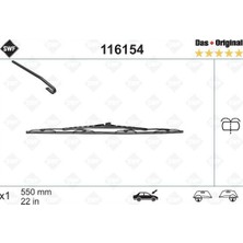 Valeo Semeglbl Silecek Supurgesi On Sag 550MM Mercedes Vito W638 97 03 Swf