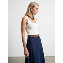 Dilvin 32807 Bra-Free Atlet-Beyaz