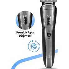MWX Teknoloji Goldmaster Zener Paslanmaz Çelik Standlı 10 In 1 Erkek Bakım Seti