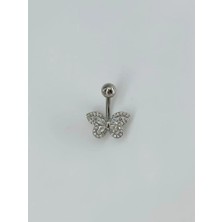 Mudanis Kelebek Detaylı Göbek Piercing