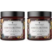 MWX Teknoloji Nemlendirici Kakao Yağı 100 ml Soğuk SIKIM%100 Saf ve Doğal (Cacao Butter) (2 Paketi)