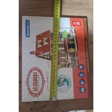 MWX Teknoloji Exe 1 Adet Ahsap Yapboz Puzzel Ev Tahta 35 Parça 15X10.5X18.5 cm Yapılmış Hali