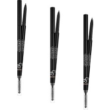 MWX Teknoloji Longstay Precise Browliner No: 105 - Asansörlü Suya Dayanıklı Kaş Kalemi (3 Paketi)