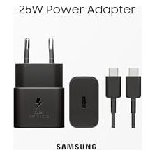 MWX Teknoloji Hızlı Şarj Adaptörü, Enerji Tasarruflu Şarj Cihazı, Usb-C Veri Kablosu, 25 Watt, Siyah, EP-T2510X