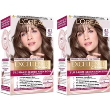 MWX Teknoloji L'oréal Parıs 6.1 Küllü Açık Kahve Saç Boyası (2 Paketi)