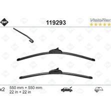 Valeo Semeglbl Silecek 55 55 X2 Flatblade-Muz Tipi Landrover Discovery 3 04 Rangerover Sport 05