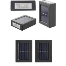 Uravas Store Mey Ithalat® Solar Güneş Enerjili Çift Taraflı Duvar Lambası Çift Taraflı Duvar Lamba Güneş Enerjil