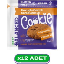 Kind Of Balanced Glütensiz Havuçlu Cevizli Karabuğdaylı Proteinli Cookie 50 Gr x 12 Adet