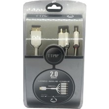 MWX Teknoloji Ps3 Komponent Video + Audio R/l Ps/3 Ses ve Görüntü Kablosu 2m