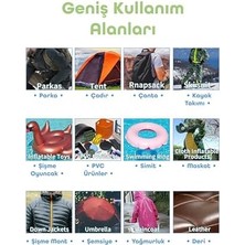 MWX Teknoloji 8li Patlak Yama Tamir Bandı Şişme Yüzme Simidi Kolluk Bot Top Pilates Simit Çadır Yağmurluk Yaması
