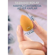 MWX Teknoloji Makyaj Süngeri Seti, 3’lü Beauty Sünger (Büyük, Mini) Çift Taraflı Göz Farı Aplikatörleri, Fondöten, Kapatıcı ve Kontür Için Profesyonel Makyaj Süngeri Seti