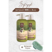 MWX Teknoloji Zeytinyağlı Şampuan 600 ml x 2 Adet ve Şampuan Fırçası