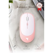 Torima Mouse Çift Modlu Sessiz Kablosuz Fare TM16 Pembe