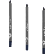 MWX Teknoloji Suya Dayanıklı Gece Mavisi Göz Kalemi - 13 Saat Kalıcı Etki - Extreme Lasting Effect Eye Pencil (3 Paketi)