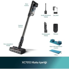 MWX Teknoloji 7000 Serisi Aqua 25.2 V Kablosuz Dik Süpürge, Powercyclone 12, Triactive Akıllı Başlık, 80 Dk'ya Kadar Çalışma Süresi, 3 Aşamalı Filtreleme, XC7053/01