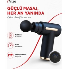 Darbeli Titreşimli Şarjlı Sporcu Masaj Tabancası Masaj Aleti Kas Rahatlatıcı Egzersiz Alet