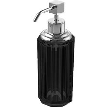 MWX Teknoloji Cyrstal Accessory Soap Dispenser -Chrome 80 ml Siyah Tek Ebat BA2048 006 C2-Cr