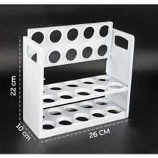 MWX Teknoloji Yumurtalık Buzdolabı Raf Düzenleyici – 30’lu Yumurta Kutusu | 3 Katlı Yumurta Organizeri, Şeffaf ve Yer Tasarruflu Saklama Kabı (22CM*12CM*26CM)