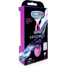 MWX Teknoloji Wilkinson Sword Hydro Silk Kadın Tıraş Makinesi, 1 Bıçak ve Tutuculu, 1 Adet