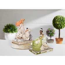 MWX Teknoloji - Prenses ve Kurbağa ' Güzellik' Beyaz Ormanlık Heykelcik, 19 cm (Y) x 12 cm (G) x 18,5 cm (D)