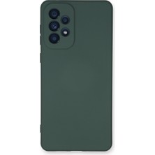 Renas Store Galaxy A53 5g Kılıf Nano Içi Kadife Silikon - Koyu Yeşil