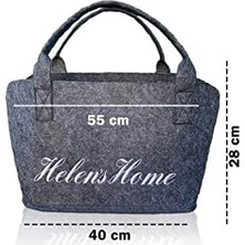 MWX Teknoloji Nakışlı Keçe Alışveriş Çantası -