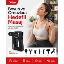 Premium 3in1 Isıtmalı Yüksek Titreşimli Masaj Aleti Bandajı ile | Sessiz ve Etkili