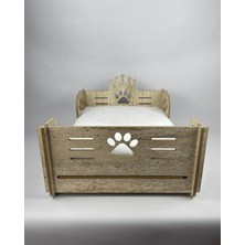 Empressco Sennedilersen Petybed Ahşap Dekoratif ve Demonte Süngerli Welsoft Kedi Köpek Yatağı 50X40 cm - Fiyatı, Yorumları