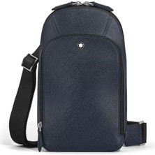 Montblanc Sartorial Tweed Mavisi Omuz Çantası 220356