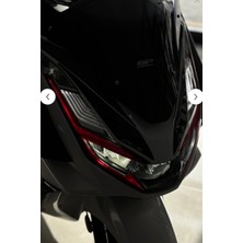 Banxtre Honda Pcx Için Kırmızı Far Tasarım Folyo Sticker Etiket (2021-2024 Model Yılı Için)
