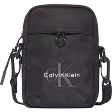 Calvin Klein Calvın Kleın Erkek Marka Logolu Günlük Kullanıma Uygun Siyah El Çantası LV04D3231G Ub1