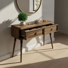 Mobenta Stria Entry: Modern Masif Dresuar 2 Çekmeceli Antre Konsolu - 120X31.5 Cv