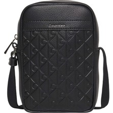 Calvin Klein Calvın Kleın Erkek Marka Logolu Günlük Kullanıma Uygun Siyah El Çantası LV04D3228G Ub1