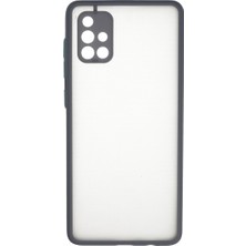 Renas Store Galaxy A71 Kılıf Montreal Silikon Kapak - Gri