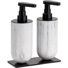 MWX Teknoloji Sıvı Sabunluk Mermer Desenli/siyah Renk 208X87X170 mm