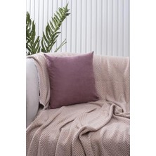 MWX Teknoloji Koyu Pudra Sade Panorama Kırlent Kılıfı Çok Farklı Renk Seçeneğiyle, 40 x 40