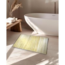 MWX Teknoloji Eko Serisi 50X80 cm Doğal Bambu Banyo Paspası