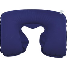 MWX Teknoloji Şişme Seyahat Boyun Yastığı, Ergonomik Travel Neck Pillow, Katlanabilir, Taşınabilir, Uçak, Otobüs, Tren Yolculukları Için Rahat Uyku Yastığı Lacivert