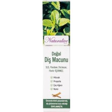 Naturlive Doğal & Bitkisel Diş Macunu Florürsüz, Misvaklı,propolis, Çay Ağacı Helal ve Yerli Üretim