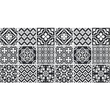 MWX Teknoloji Yer Kaplama Zemin Kaplama Folyosu 65X130 cm Siyah Dekor