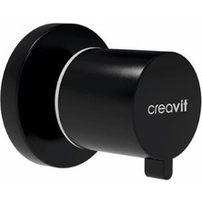 Creavit Aç Kapa Ara Kesme Valfi (G 1/2") Mat Siyah AC50L