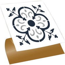 MWX Teknoloji Kendinden Yapışkanlı Kaplama, Çıkartması, Duvar Zemin Kaplama Solo Fas Desenli Pvc 30X30 cm (11 Adet / 1 M²)