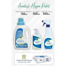 Sayemons Bulaşık Makinesi Deterjanı 750 Ml, Sıvı Sabun, Yağ Sökücü 500 ml ve Mopa Uyumlu Yüzey 80'li